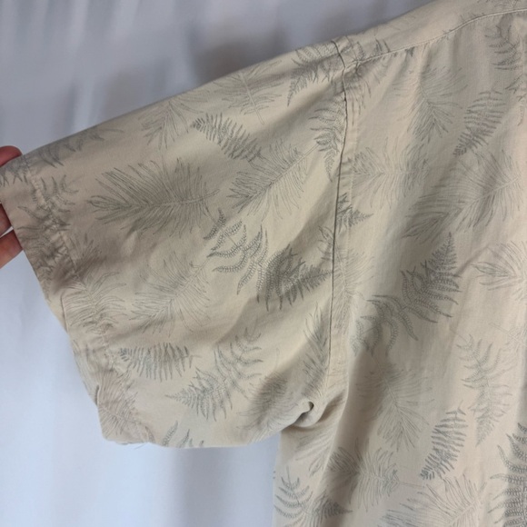 Pronto Uomo Casual Tan Shirt 100% Silk 
 Size XXL Short Sleeve - Picture 5 of 12